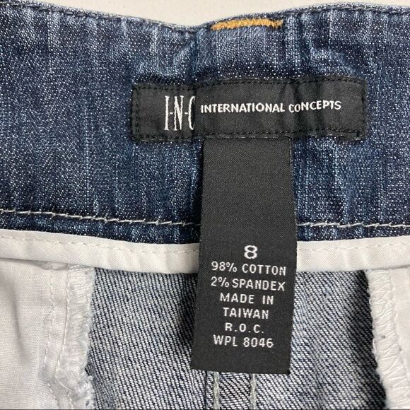 INC, International Concept, Women’s Jeans, Size 8, Blue, flare‎ hem, 28” inseam - Picture 8 of 10
